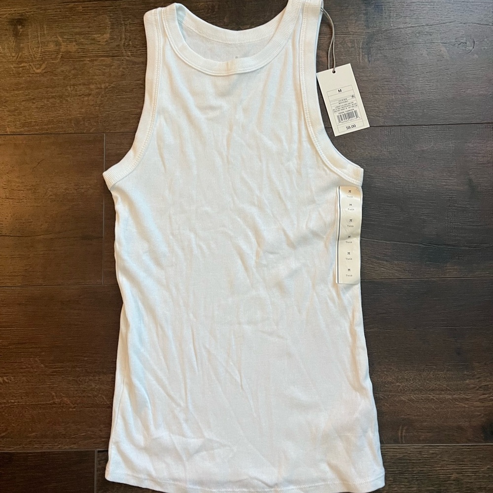 a new day White Tank Top